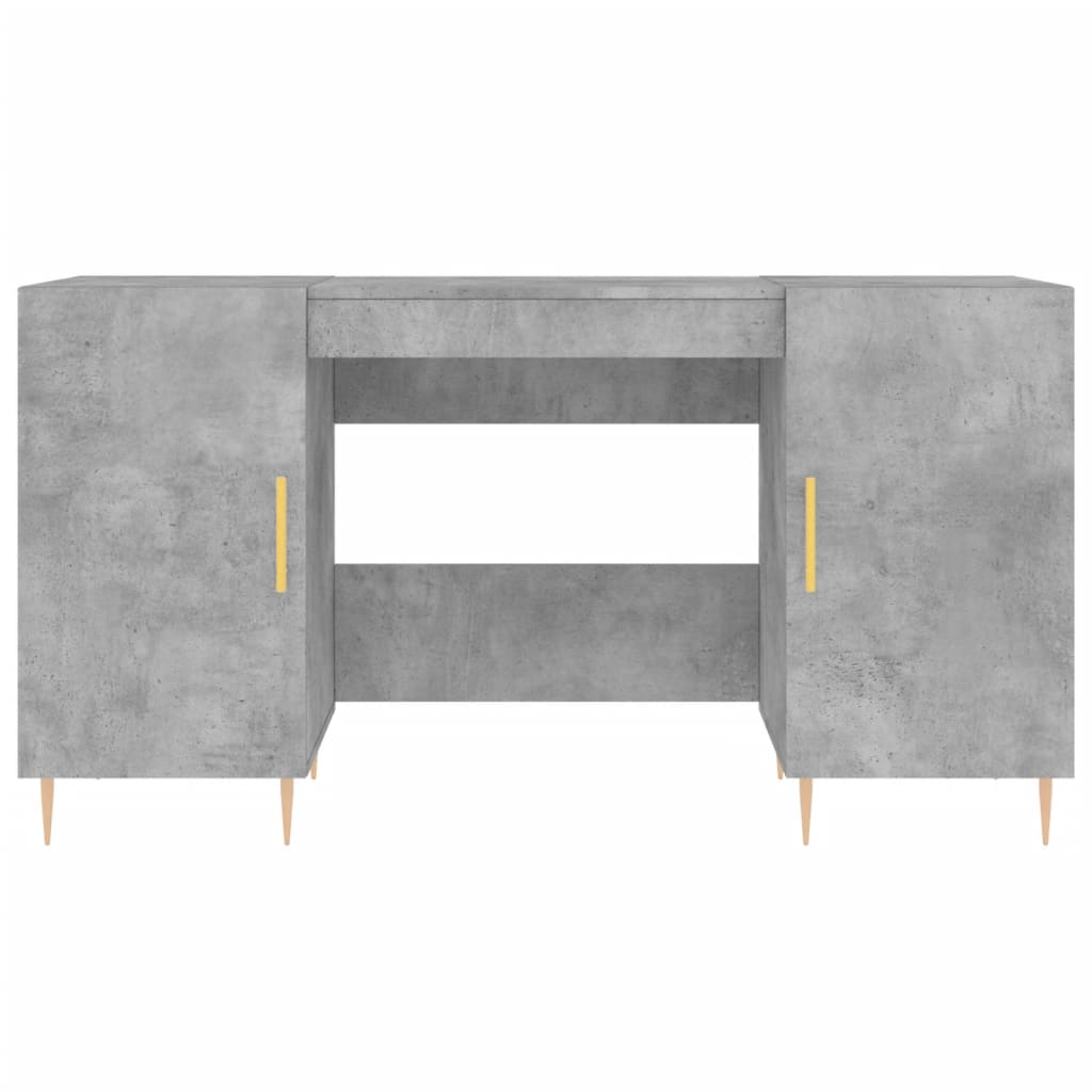 vidaXL Birou, gri beton, 140x50x75 cm, lemn compozit vidaXL Birou, gri beton, 140x50x75 cm, lemn compozit