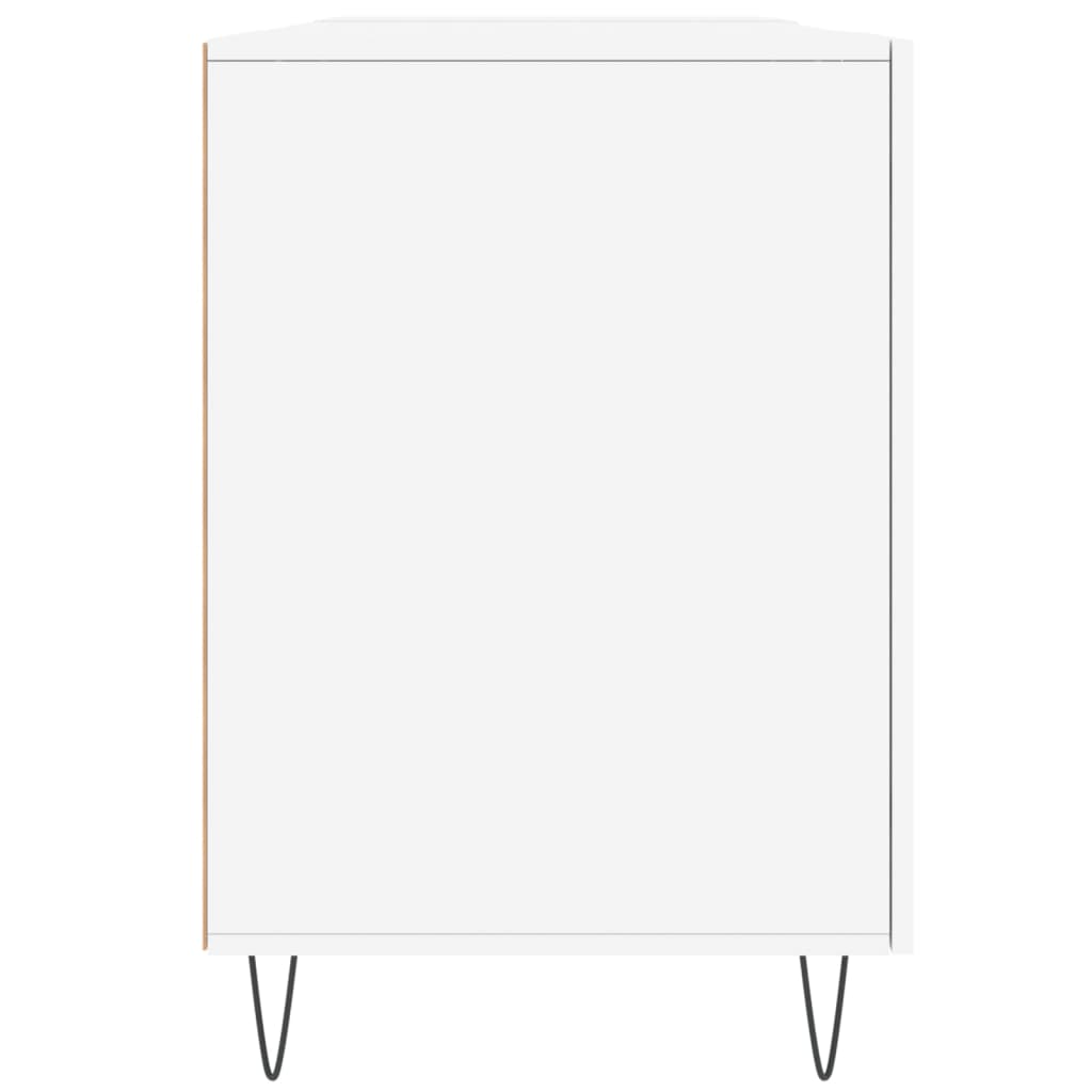 vidaXL Birou, alb, 140x50x75 cm, lemn compozit