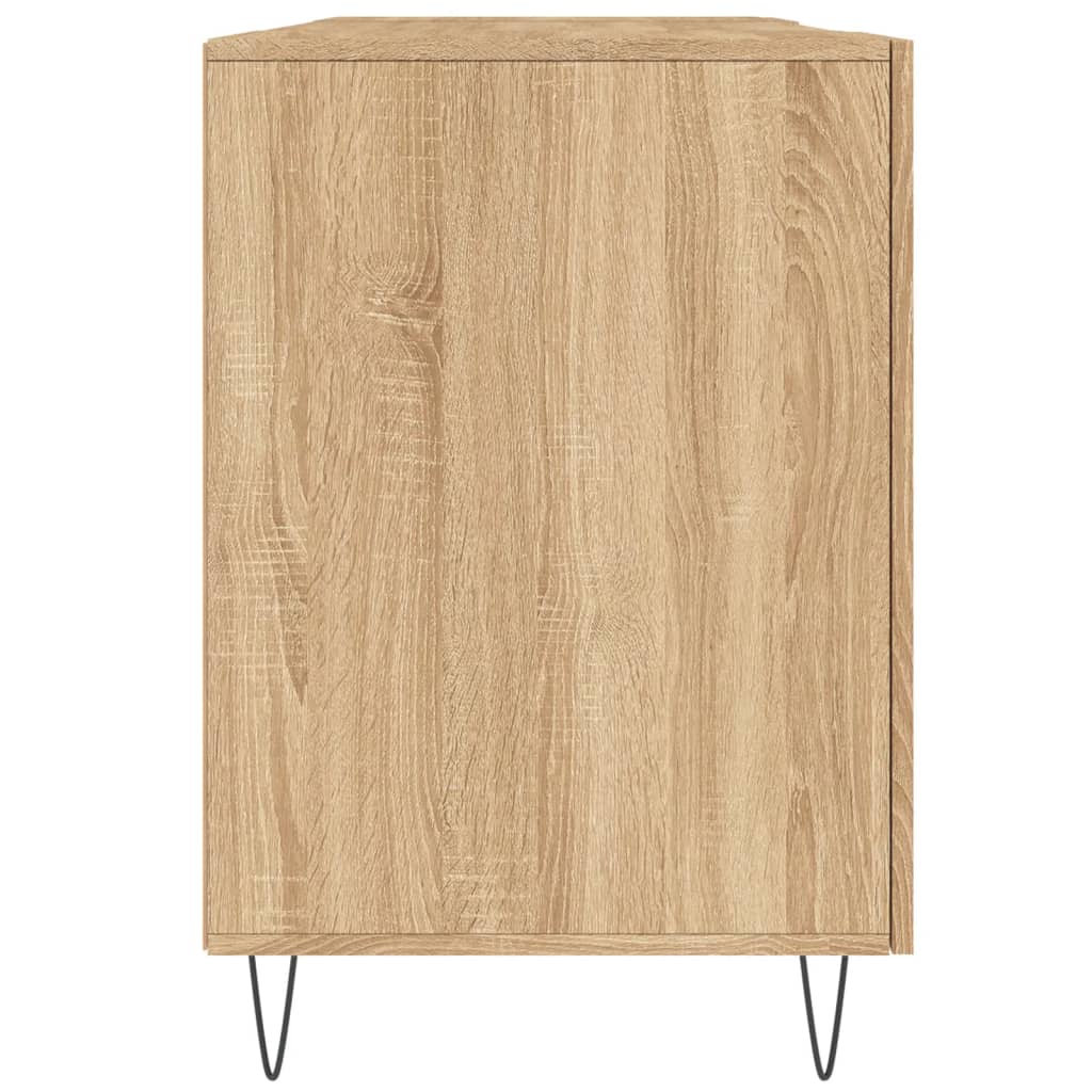 vidaXL Birou, stejar sonoma, 140x50x75 cm, lemn compozit