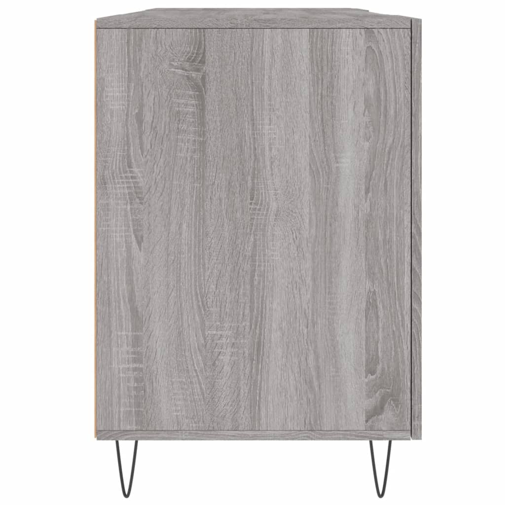 vidaXL Birou, gri sonoma, 140x50x75 cm, lemn compozit