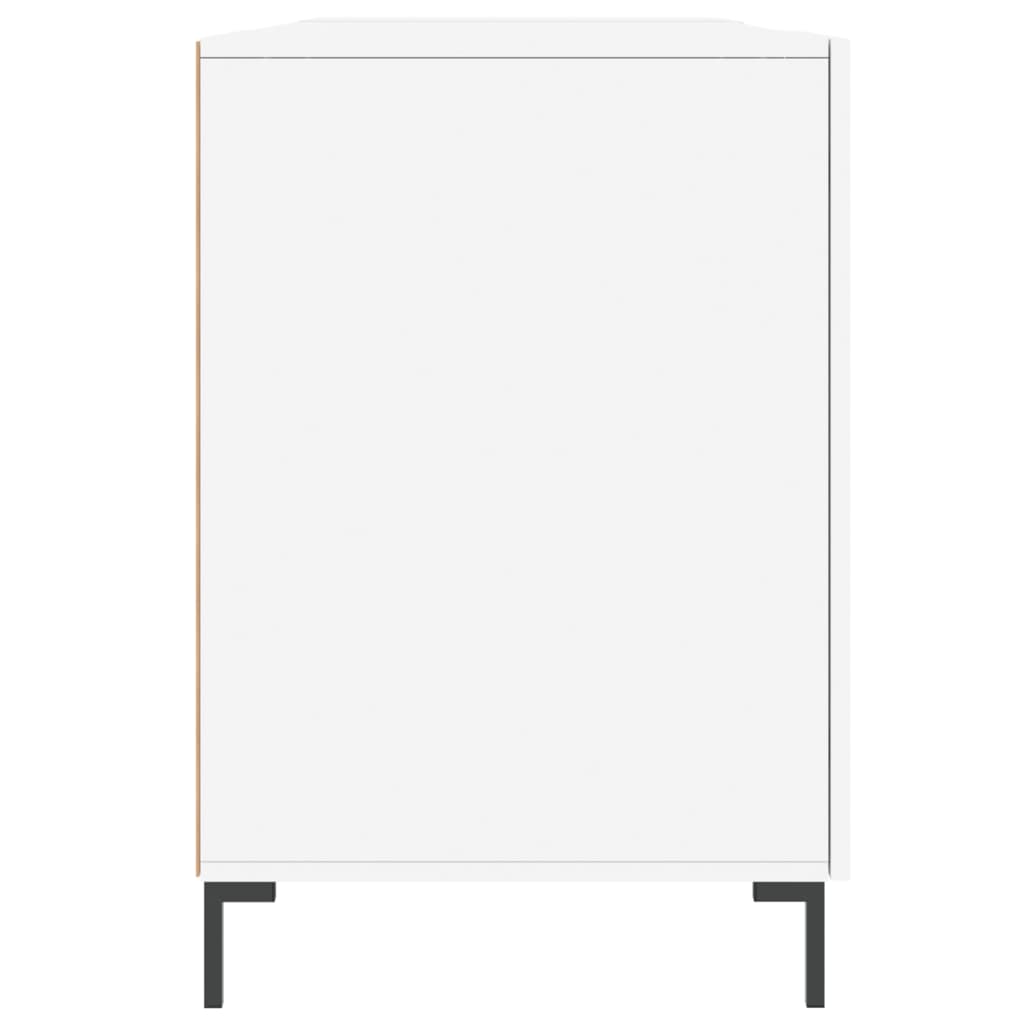 vidaXL Birou, alb, 140x50x75 cm, lemn compozit vidaXL Birou, alb, 140x50x75 cm, lemn compozit