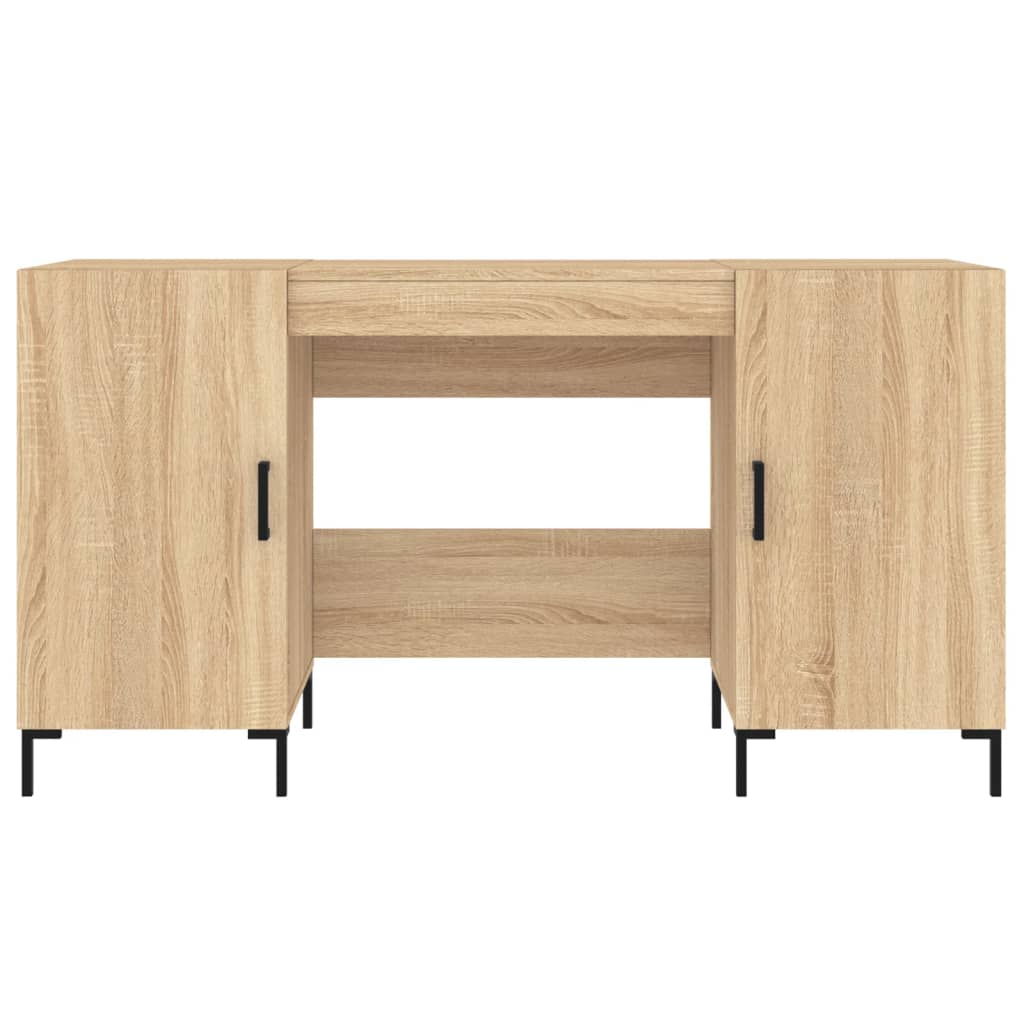 vidaXL Birou, stejar sonoma, 140x50x75 cm, lemn compozit