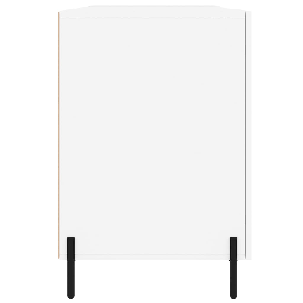 vidaXL Birou, alb, 140x50x75 cm, lemn compozit