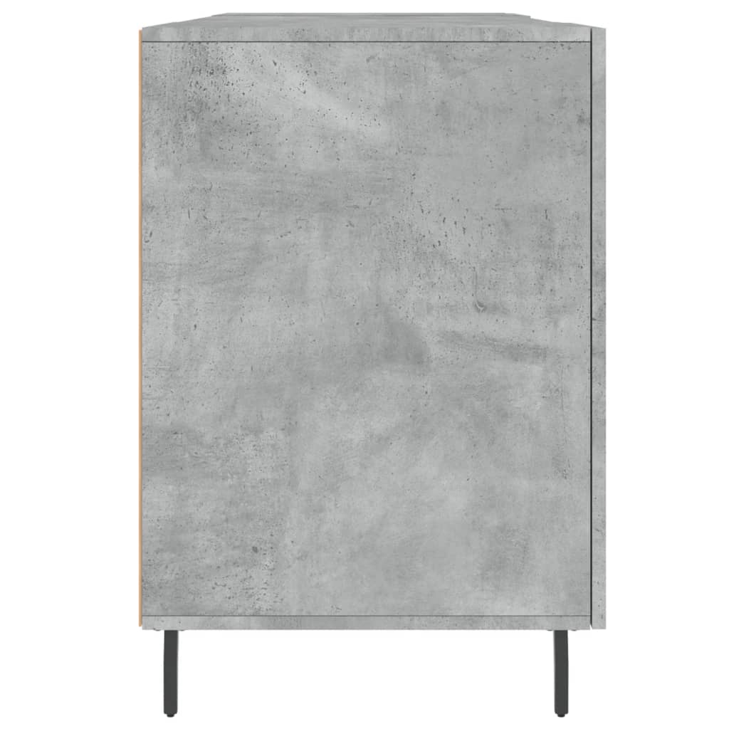 vidaXL Birou, gri beton, 140x50x75 cm, lemn compozit
