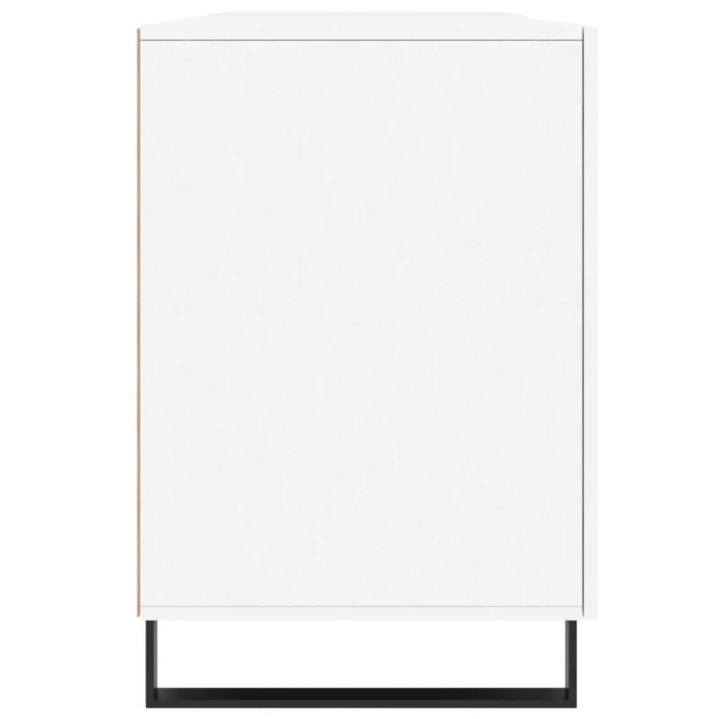 vidaXL Birou, alb, 140x50x75 cm, lemn prelucrat