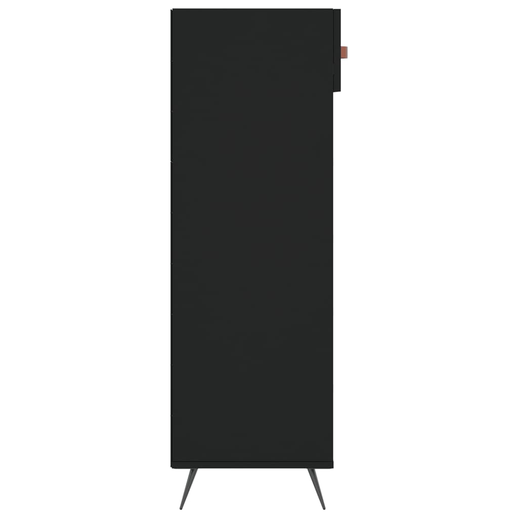 vidaXL Pantofar, negru, 60x35x105 cm, lemn compozit vidaXL Pantofar, negru, 60x35x105 cm, lemn compozit