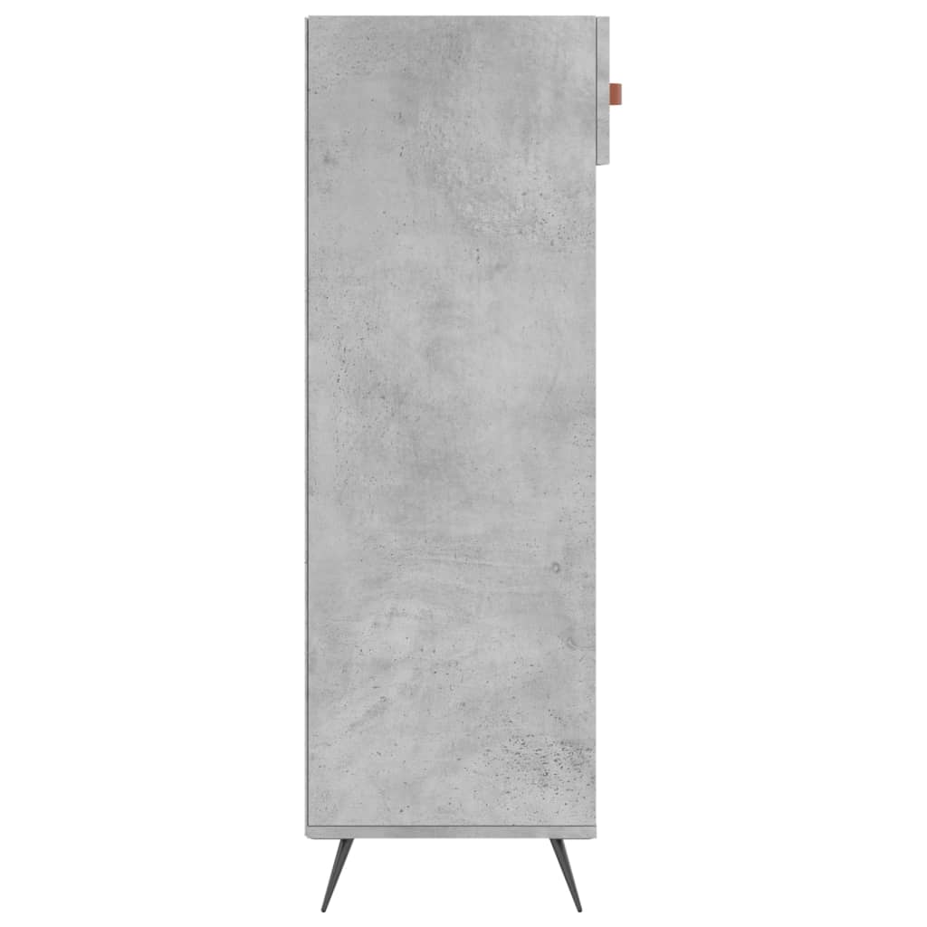 vidaXL Pantofar, gri beton, 60x35x105 cm, lemn compozit