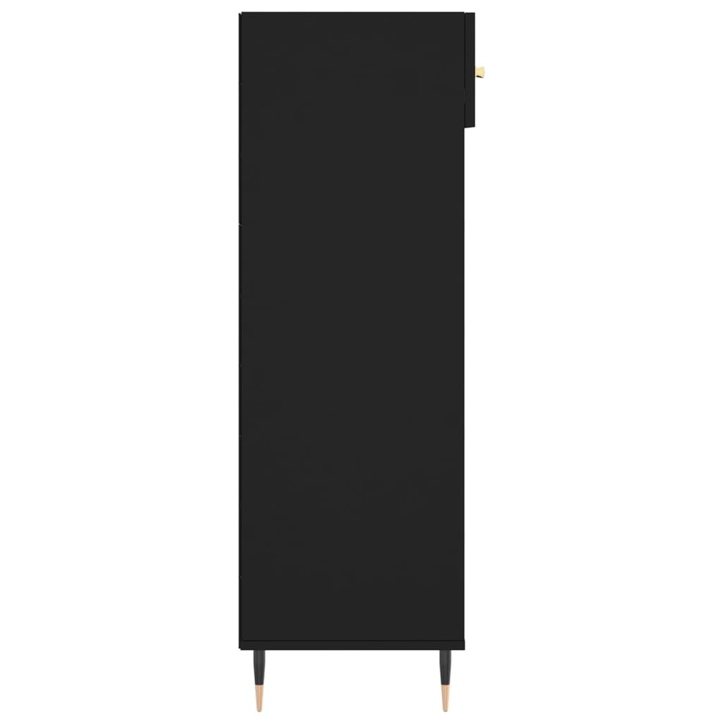 vidaXL Pantofar, negru, 60x35x105 cm, lemn compozit vidaXL Pantofar, negru, 60x35x105 cm, lemn compozit