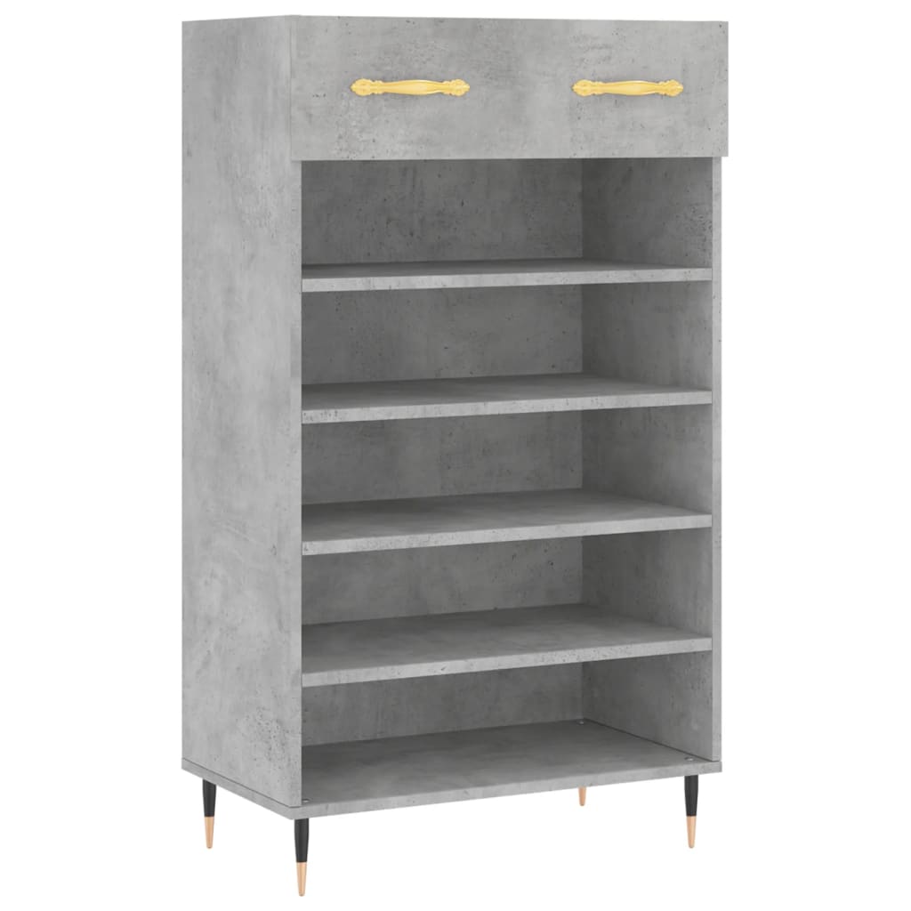 vidaXL Pantofar, gri beton, 60x35x105 cm, lemn compozit vidaXL Pantofar, gri beton, 60x35x105 cm, lemn compozit
