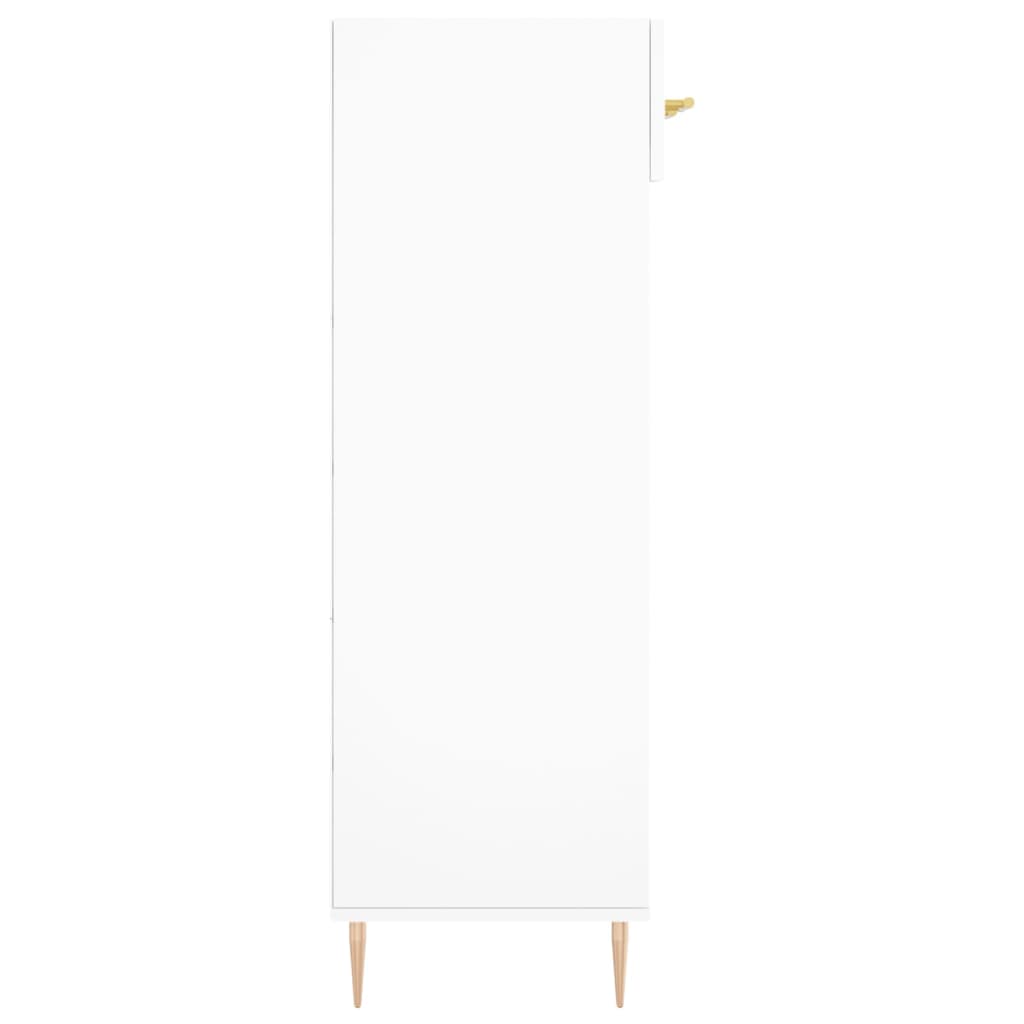 vidaXL Pantofar, alb, 60x35x105 cm, lemn compozit vidaXL Pantofar, alb, 60x35x105 cm, lemn compozit