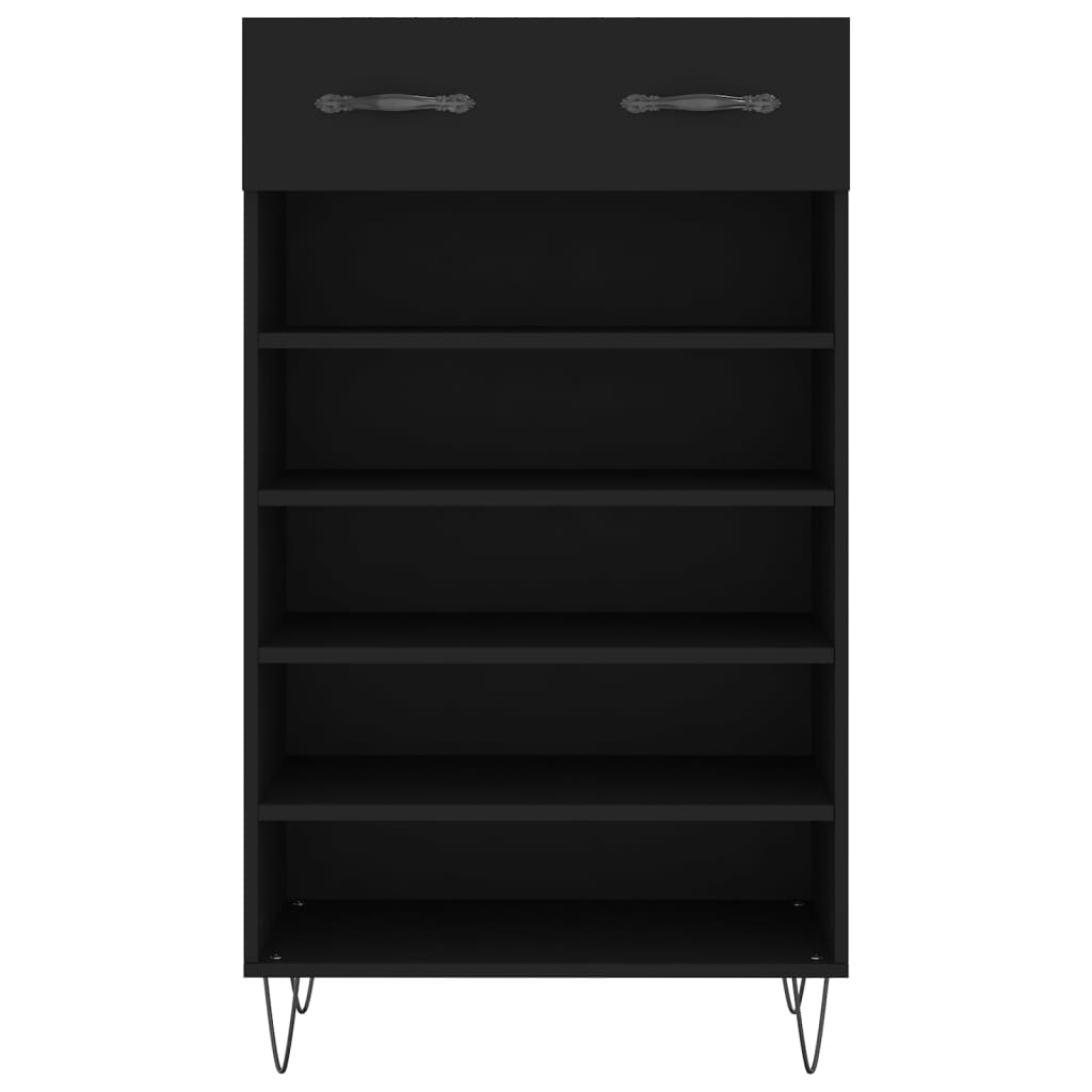 vidaXL Pantofar, negru, 60x35x105 cm, lemn compozit vidaXL Pantofar, negru, 60x35x105 cm, lemn compozit