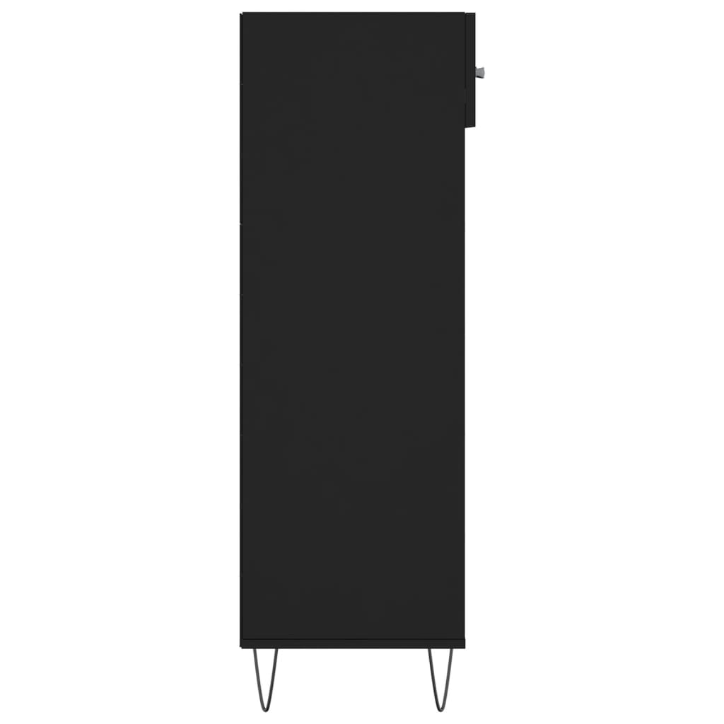 vidaXL Pantofar, negru, 60x35x105 cm, lemn compozit vidaXL Pantofar, negru, 60x35x105 cm, lemn compozit