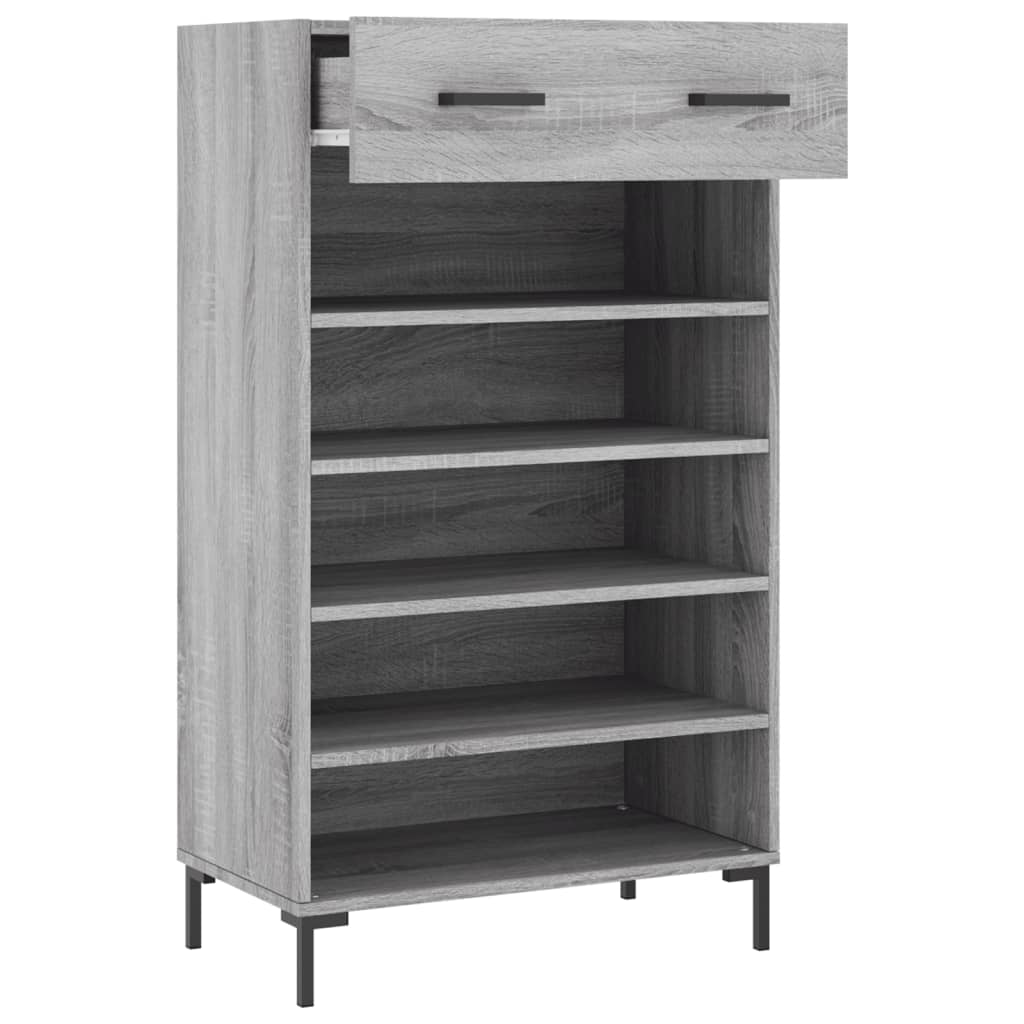 vidaXL Pantofar, gri sonoma, 60x35x105 cm, lemn prelucrat vidaXL Pantofar, gri sonoma, 60x35x105 cm, lemn prelucrat