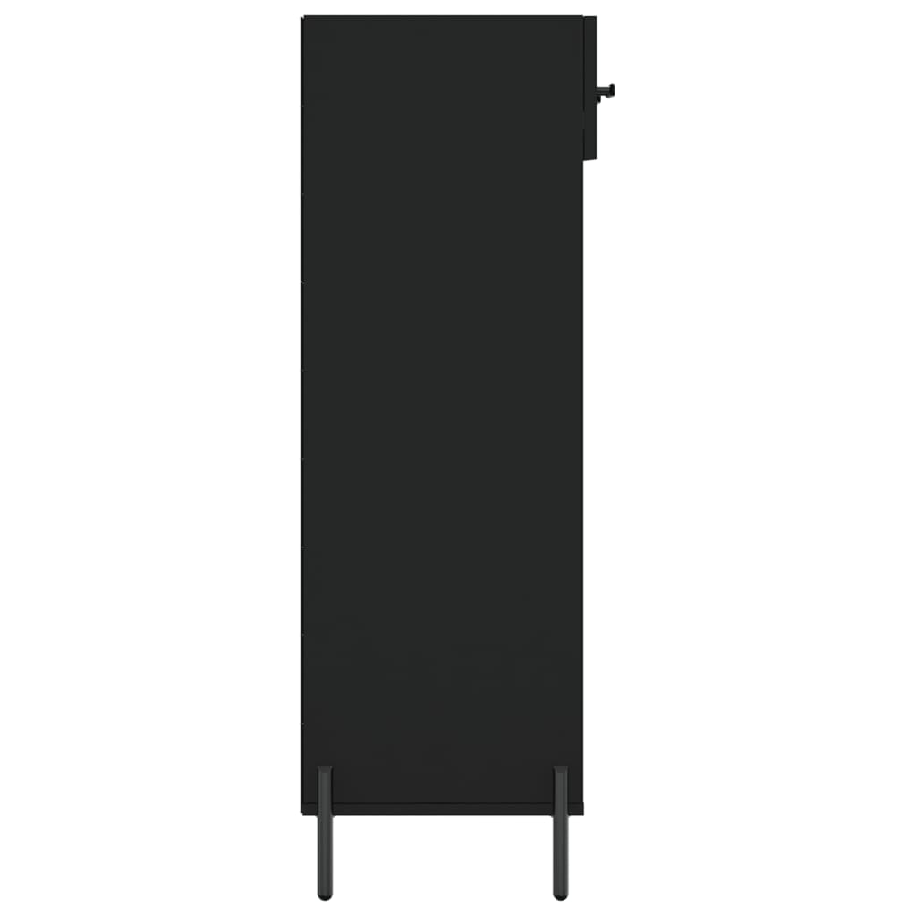 vidaXL Pantofar, negru, 60x35x105 cm, lemn compozit vidaXL Pantofar, negru, 60x35x105 cm, lemn compozit