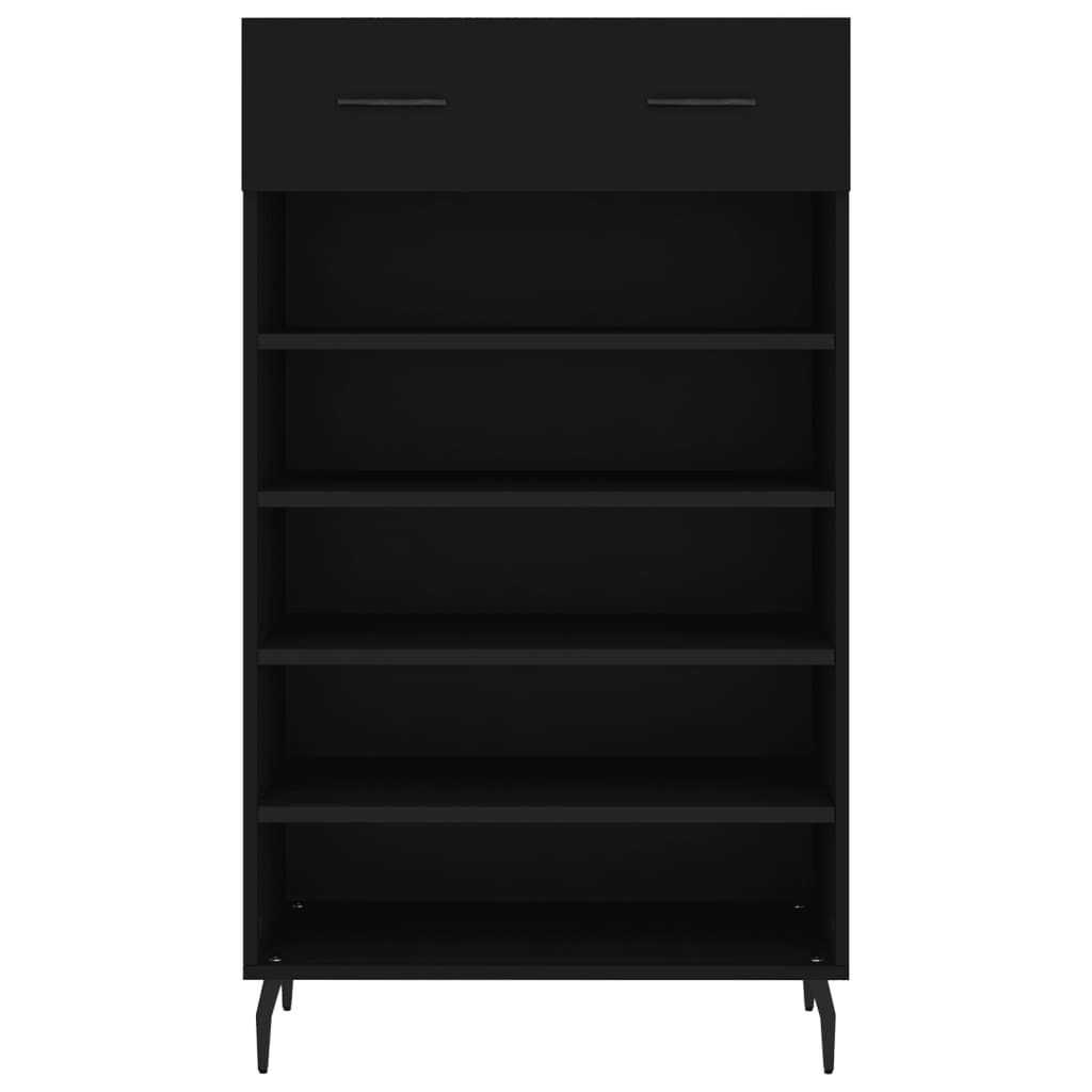 vidaXL Pantofar, negru, 60x35x105 cm, lemn compozit vidaXL Pantofar, negru, 60x35x105 cm, lemn compozit