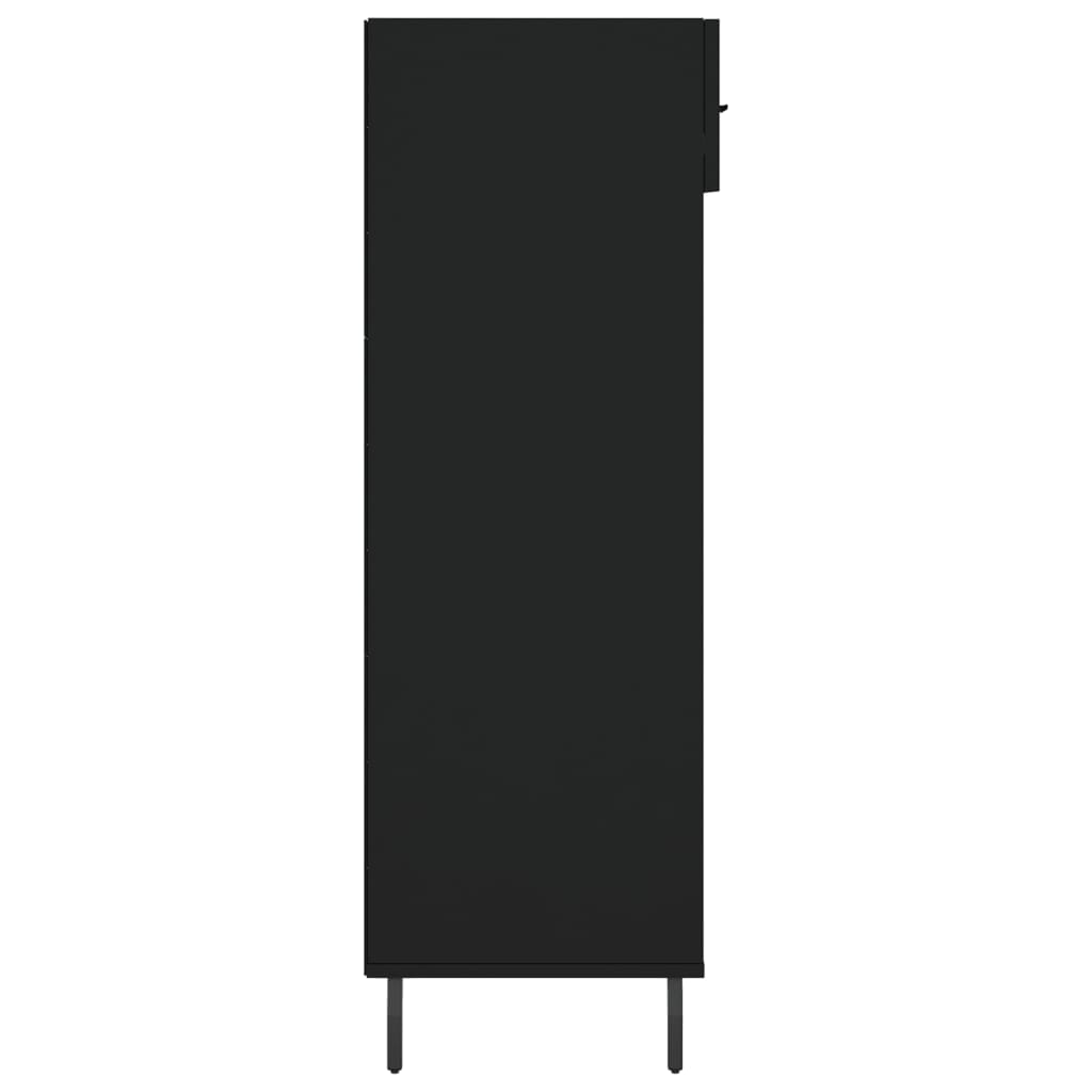 vidaXL Pantofar, negru, 60x35x105 cm, lemn compozit vidaXL Pantofar, negru, 60x35x105 cm, lemn compozit