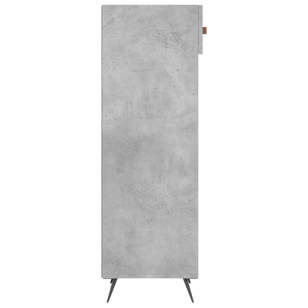 vidaXL Pantofar, gri beton, 30x35x105 cm, lemn compozit
