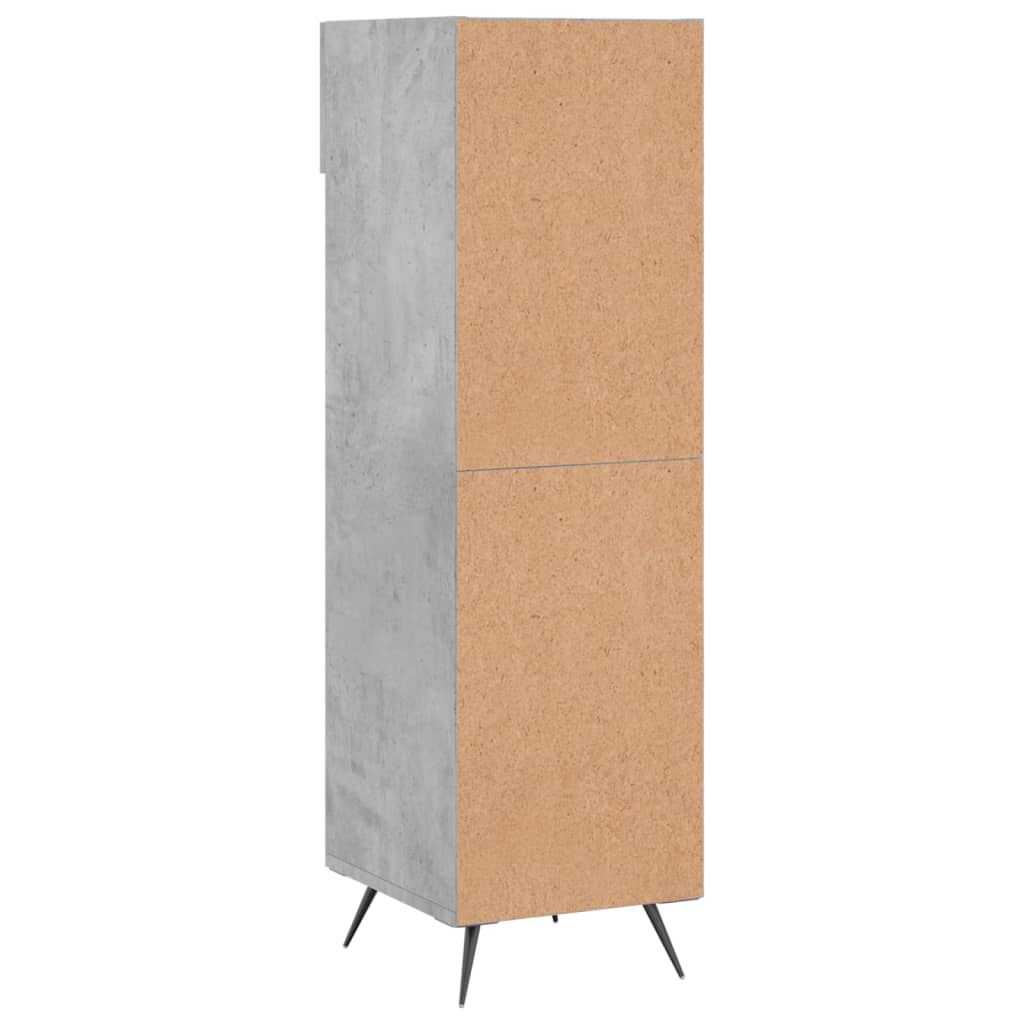 vidaXL Pantofar, gri beton, 30x35x105 cm, lemn compozit