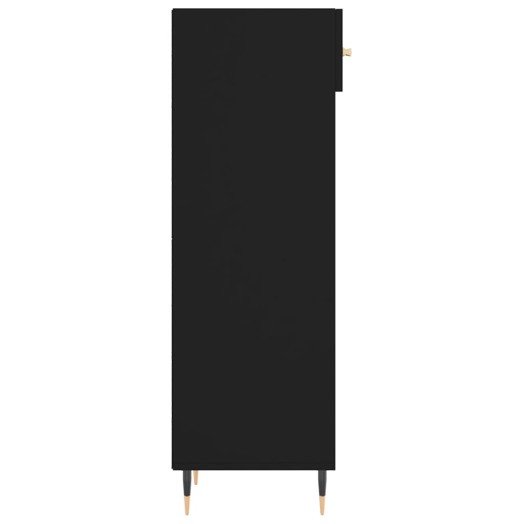 vidaXL Pantofar, negru, 30x35x105 cm, lemn compozit vidaXL Pantofar, negru, 30x35x105 cm, lemn compozit