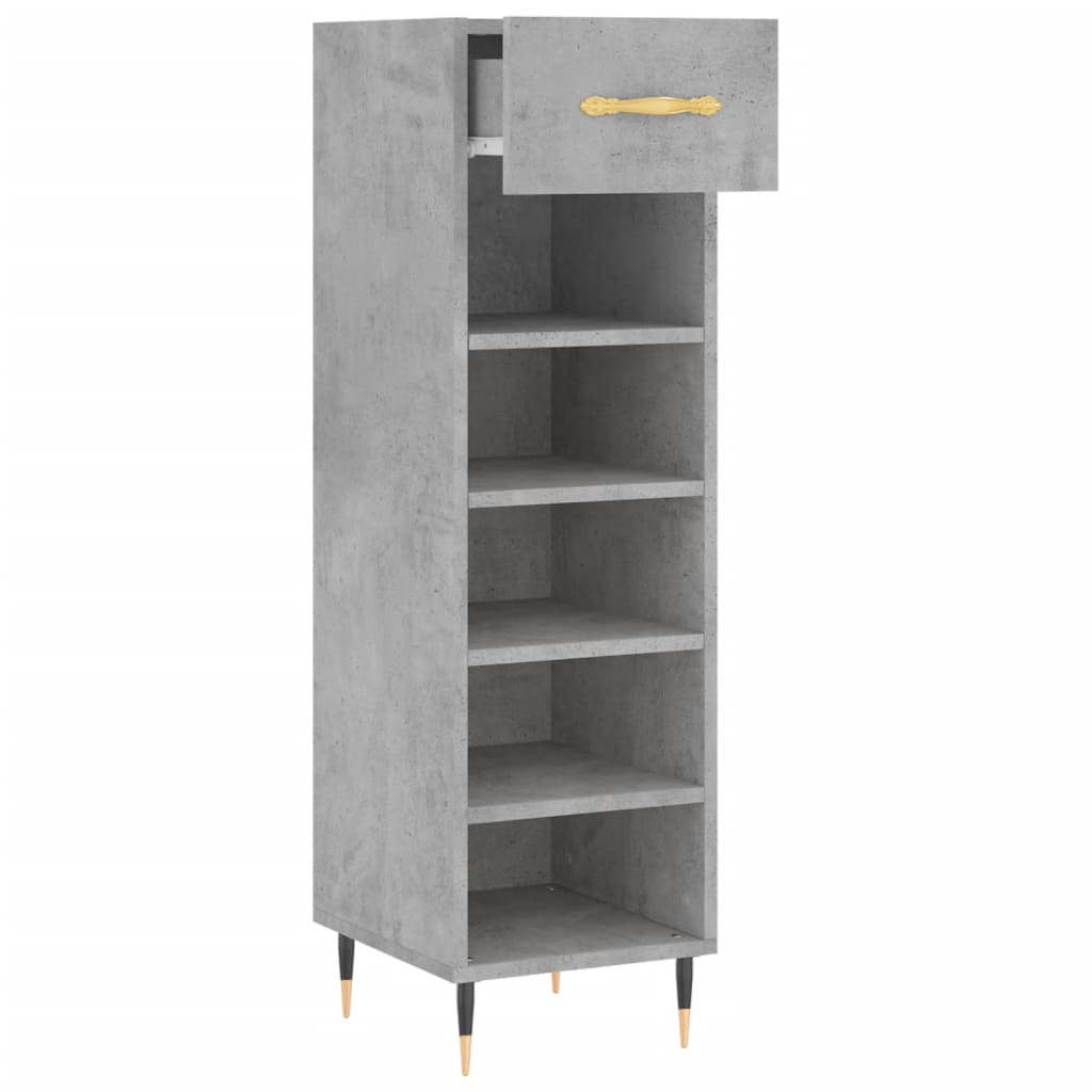 vidaXL Pantofar, gri beton, 30x35x105 cm, lemn compozit vidaXL Pantofar, gri beton, 30x35x105 cm, lemn compozit
