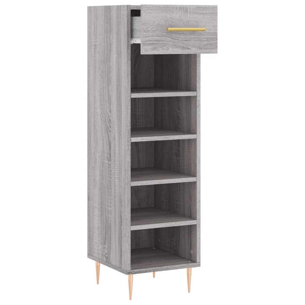 vidaXL Pantofar, gri sonoma, 30x35x105 cm, lemn compozit vidaXL Pantofar, gri sonoma, 30x35x105 cm, lemn compozit