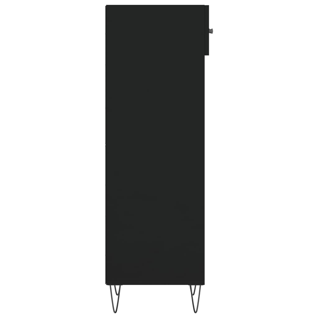 vidaXL Pantofar, negru, 30x35x105 cm, lemn compozit vidaXL Pantofar, negru, 30x35x105 cm, lemn compozit