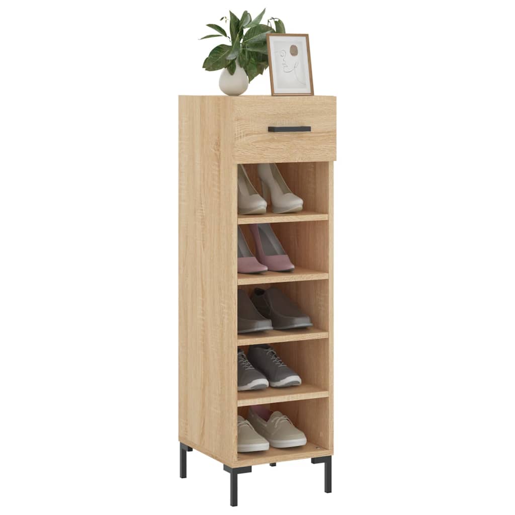 vidaXL Dulap de pantofi stejar Sonoma 30x35x105 cm lemn prelucrat vidaXL Dulap de pantofi stejar Sonoma 30x35x105 cm lemn prelucrat
