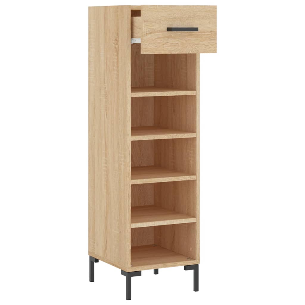 vidaXL Dulap de pantofi stejar Sonoma 30x35x105 cm lemn prelucrat vidaXL Dulap de pantofi stejar Sonoma 30x35x105 cm lemn prelucrat