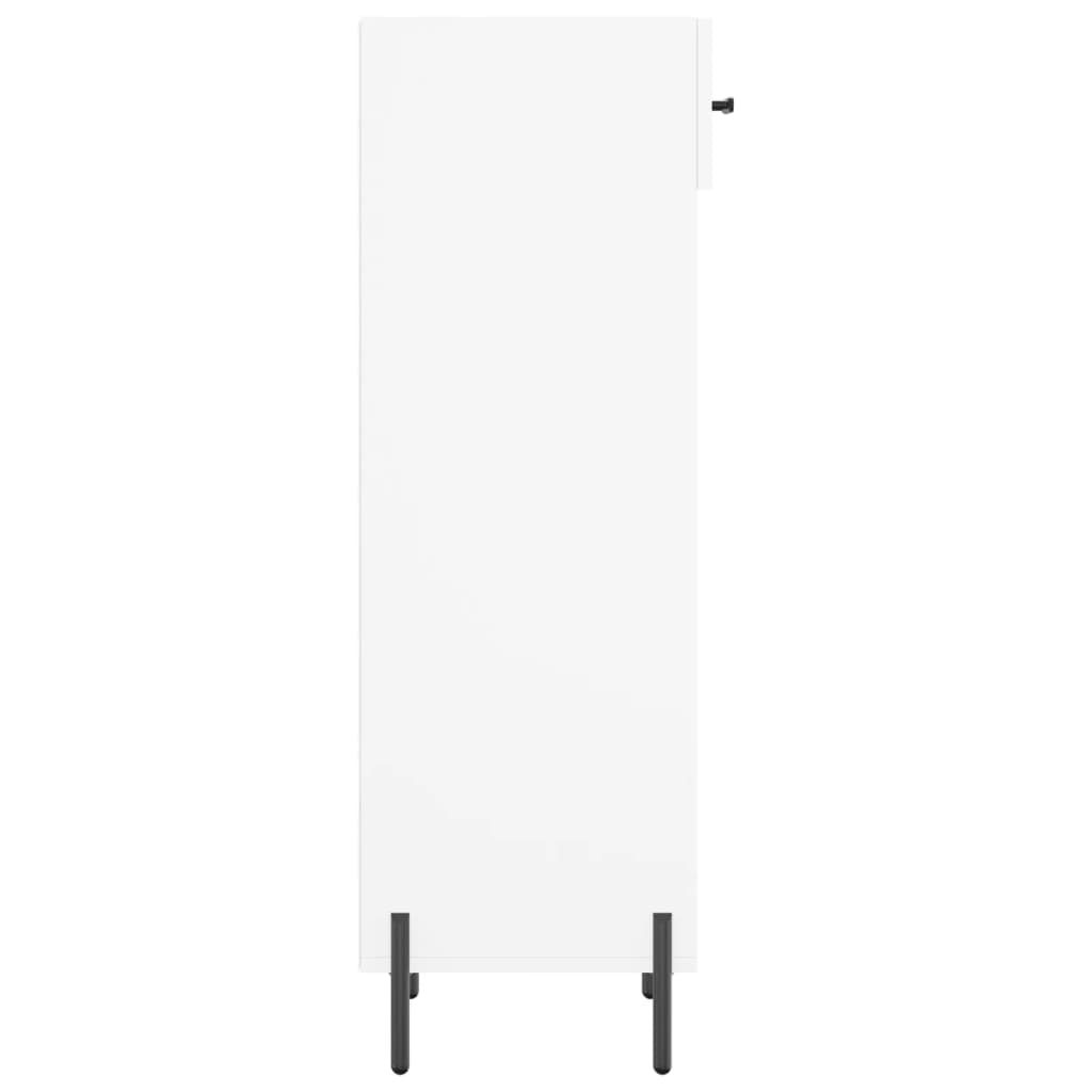 vidaXL Pantofar, alb, 30x35x105 cm, lemn compozit