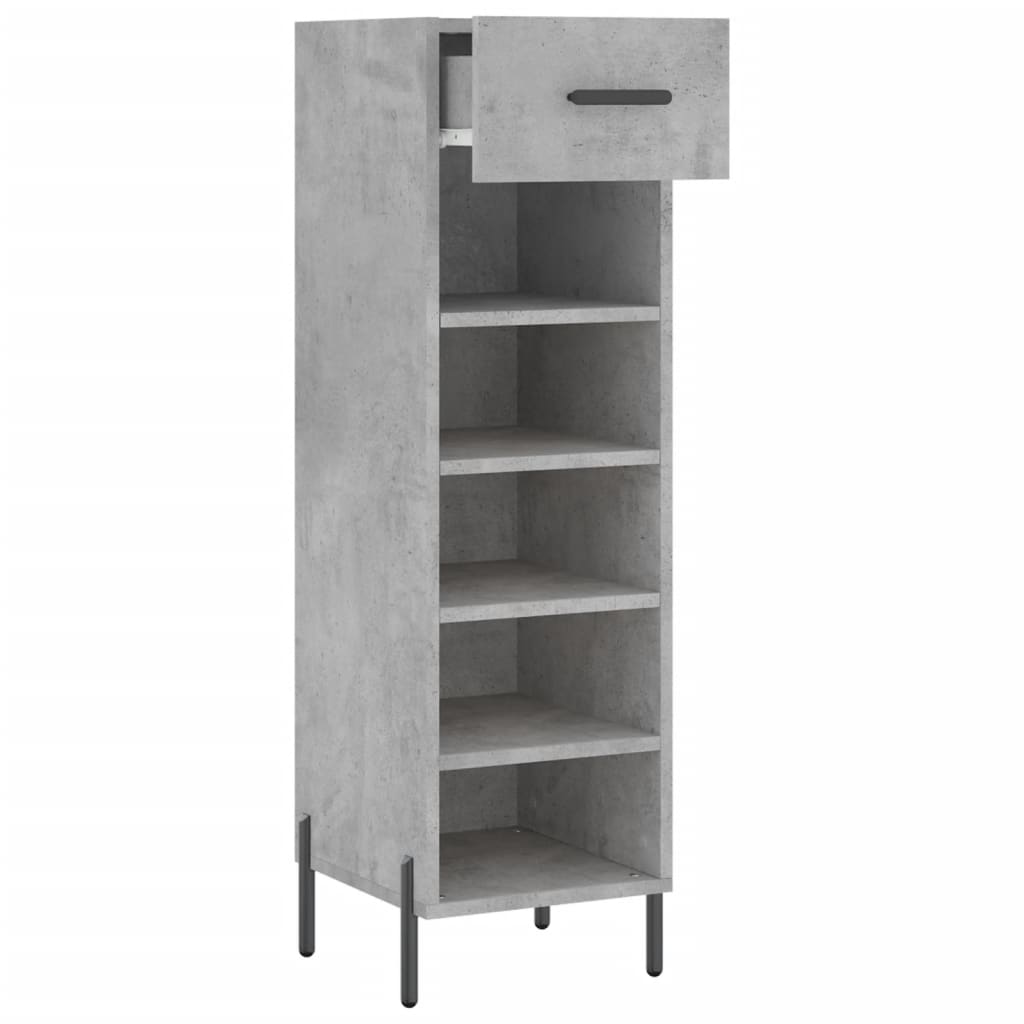 vidaXL Pantofar, gri beton, 30x35x105 cm, lemn compozit vidaXL Pantofar, gri beton, 30x35x105 cm, lemn compozit