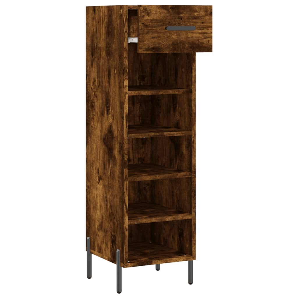 vidaXL Pantofar, stejar afumat, 30x35x105 cm, lemn compozit vidaXL Pantofar, stejar afumat, 30x35x105 cm, lemn compozit