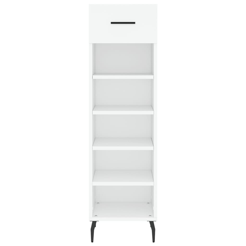 vidaXL Pantofar, alb, 30x35x105 cm, lemn compozit vidaXL Pantofar, alb, 30x35x105 cm, lemn compozit