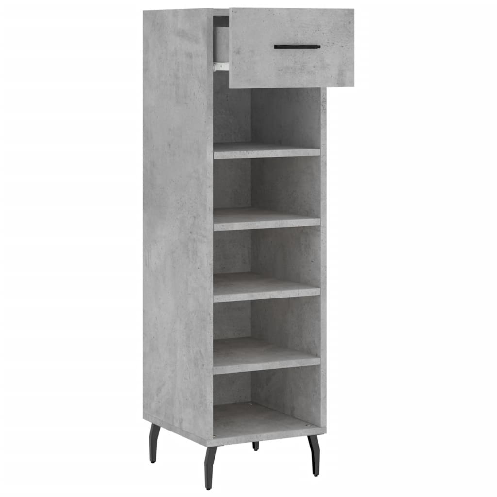 vidaXL Pantofar, gri beton, 30x35x105 cm, lemn compozit vidaXL Pantofar, gri beton, 30x35x105 cm, lemn compozit