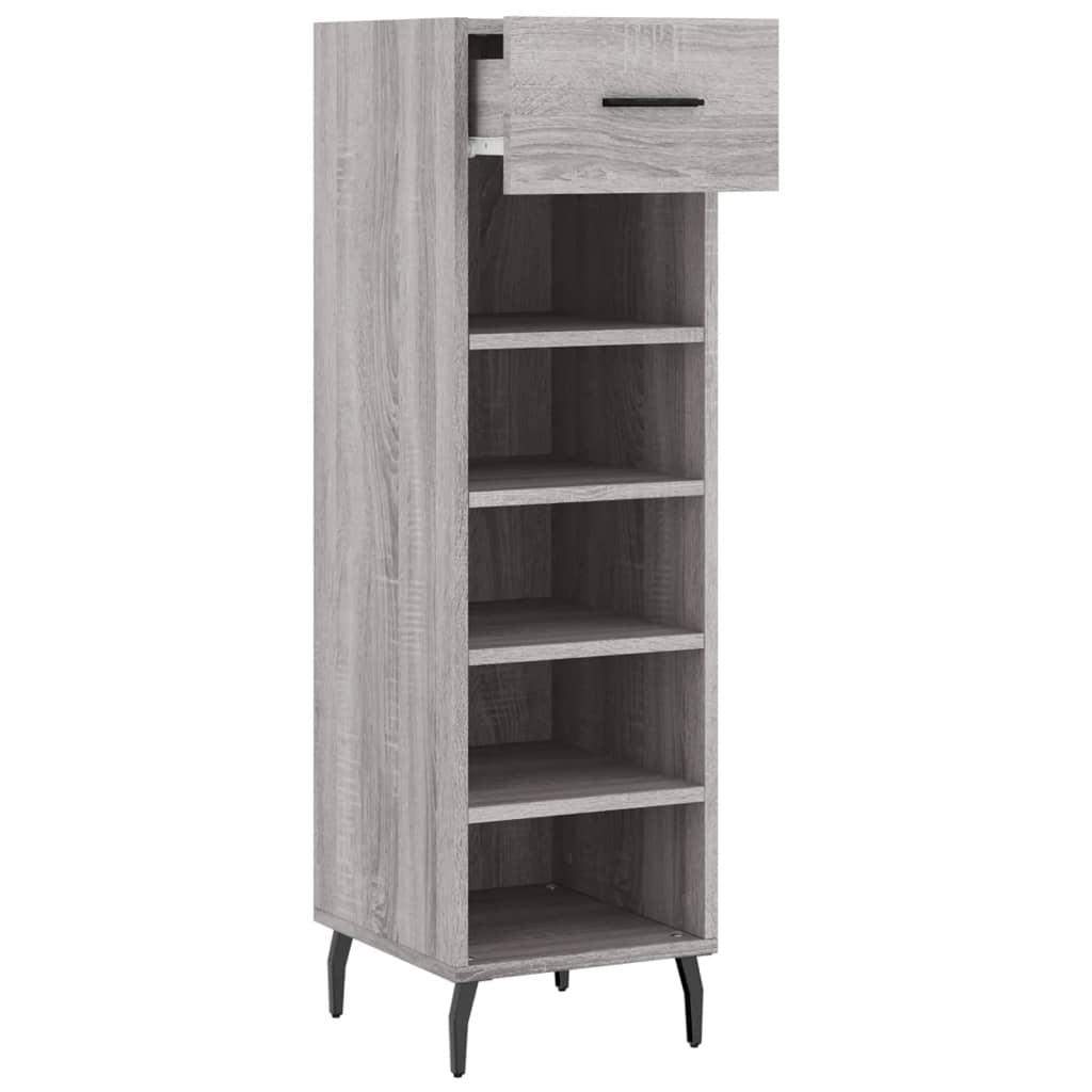 vidaXL Pantofar, gri sonoma, 30x35x105 cm, lemn compozit vidaXL Pantofar, gri sonoma, 30x35x105 cm, lemn compozit