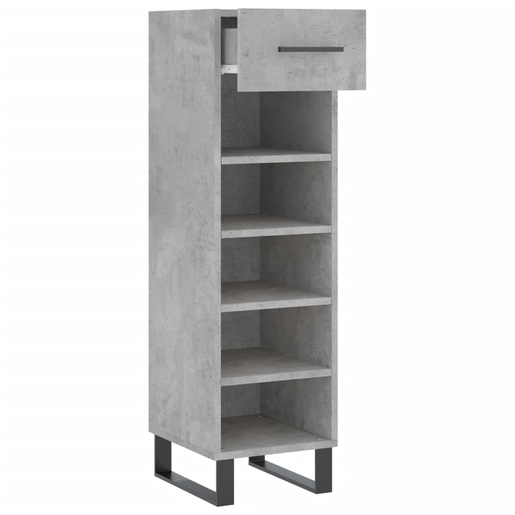 vidaXL Pantofar, gri beton, 30x35x105 cm, lemn compozit vidaXL Pantofar, gri beton, 30x35x105 cm, lemn compozit