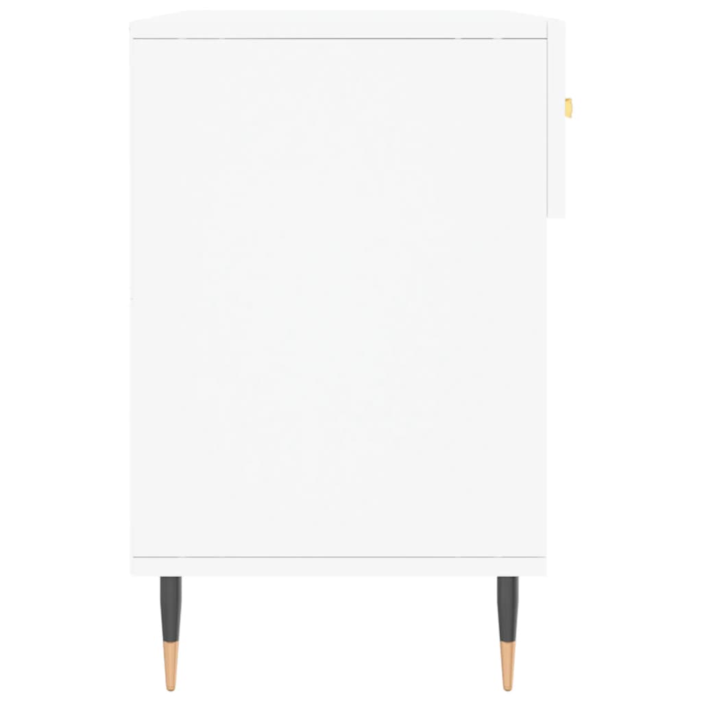 vidaXL Bancă de pantofi, alb, 102x35x55 cm, lemn prelucrat vidaXL Bancă de pantofi, alb, 102x35x55 cm, lemn prelucrat