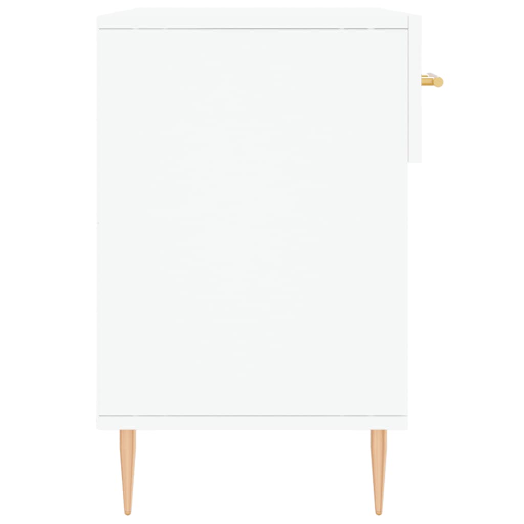 vidaXL Bancă de pantofi, alb, 102x35x55 cm, lemn prelucrat vidaXL Bancă de pantofi, alb, 102x35x55 cm, lemn prelucrat