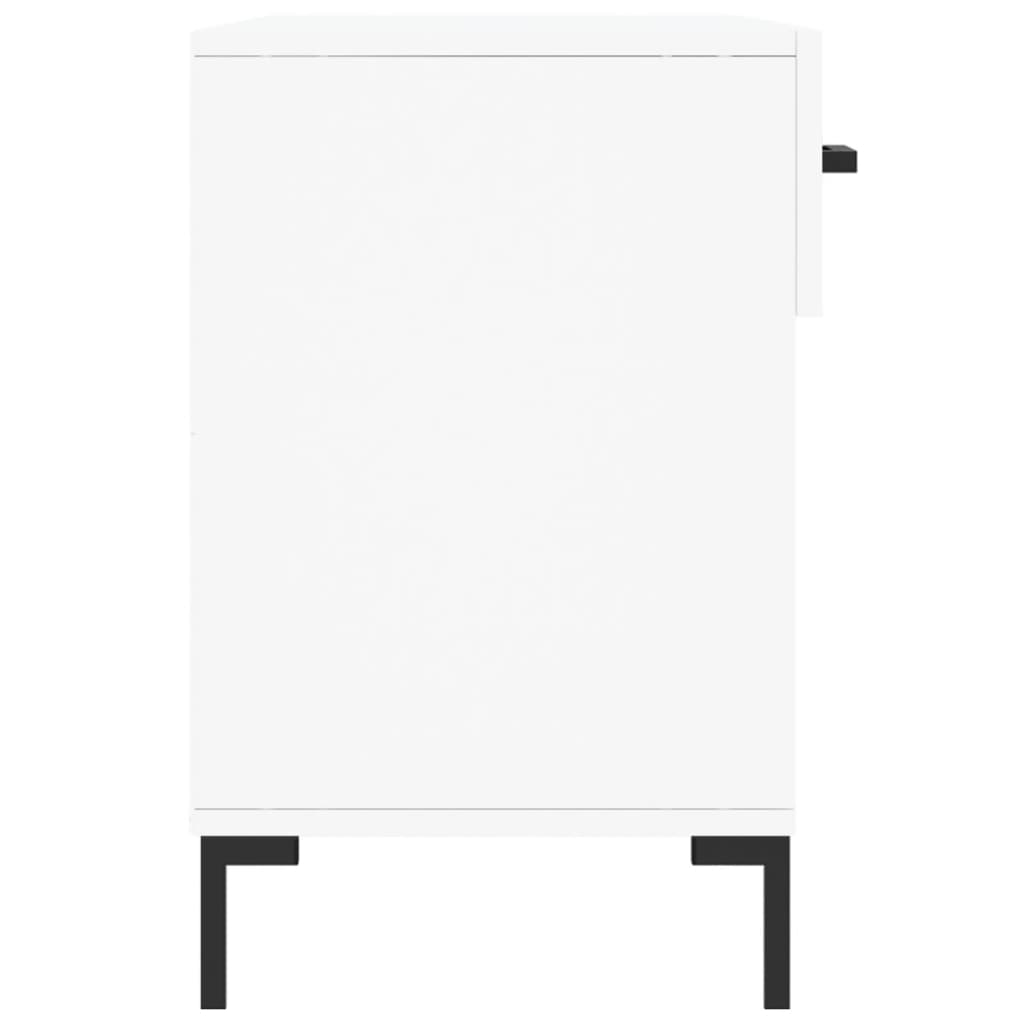 vidaXL Bancă de pantofi, alb, 102x35x55 cm, lemn prelucrat vidaXL Bancă de pantofi, alb, 102x35x55 cm, lemn prelucrat