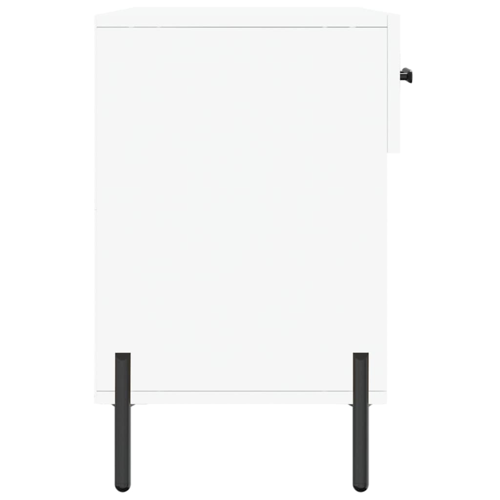 vidaXL Bancă de pantofi, alb, 102x35x55 cm, lemn prelucrat vidaXL Bancă de pantofi, alb, 102x35x55 cm, lemn prelucrat