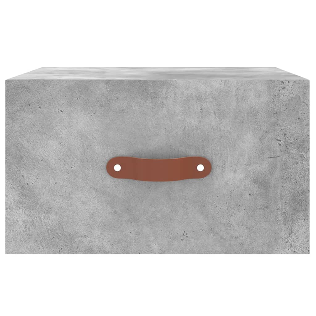 vidaXL Noptiere montate pe perete 2 buc. gri beton 35x35x20 cm vidaXL Noptiere montate pe perete 2 buc. gri beton 35x35x20 cm