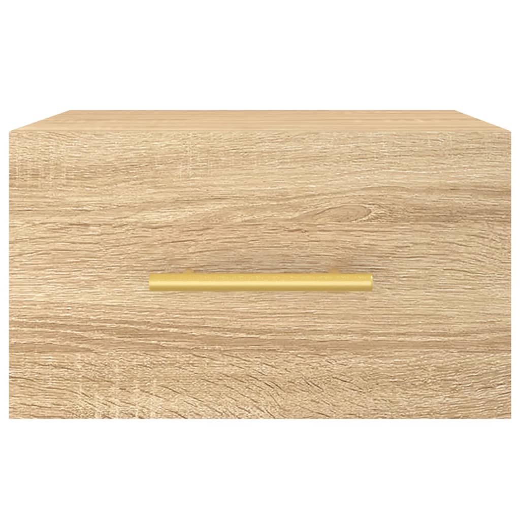 vidaXL Noptiere de perete, 2 buc., stejar sonoma, 35x35x20 cm