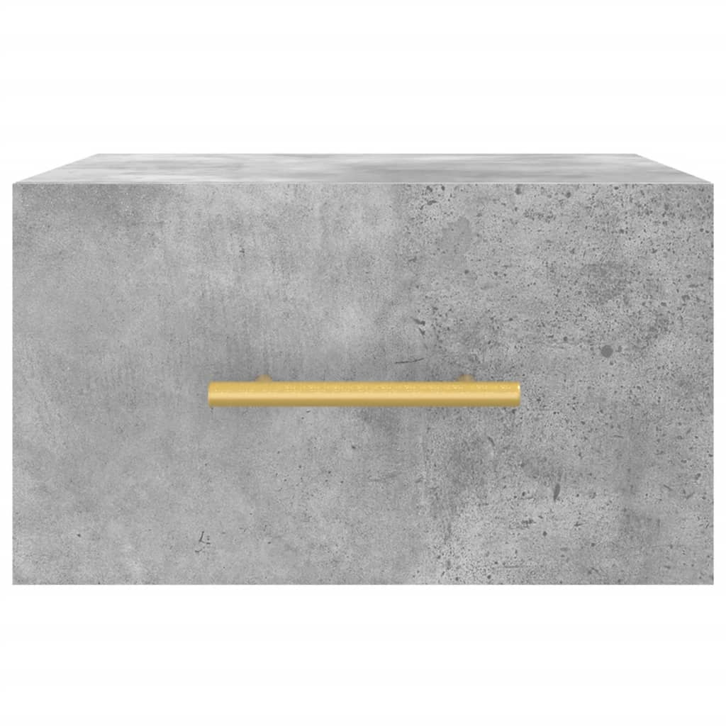 vidaXL Noptieră de perete, gri beton, 35x35x20 cm vidaXL Noptieră de perete, gri beton, 35x35x20 cm