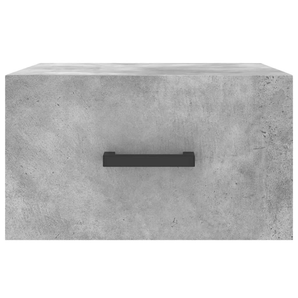 vidaXL Noptiere montate pe perete 2 buc. gri beton 35x35x20 cm vidaXL Noptiere montate pe perete 2 buc. gri beton 35x35x20 cm