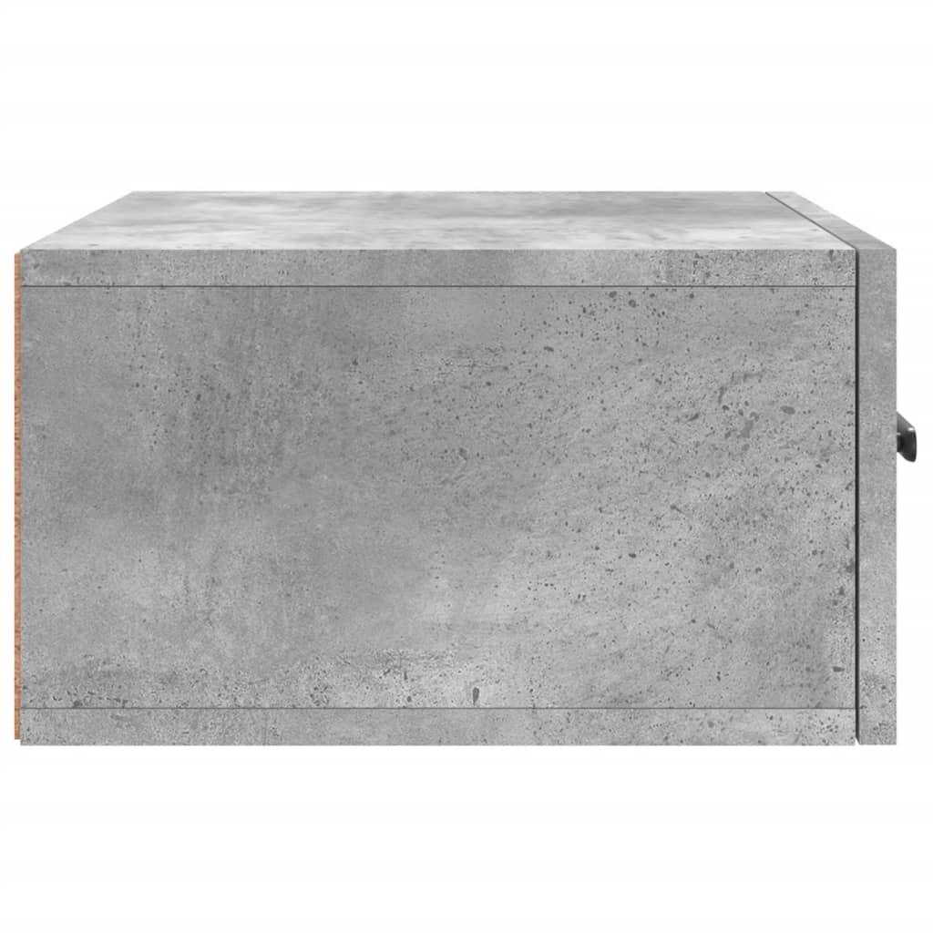 vidaXL Noptieră de perete, gri beton, 35x35x20 cm vidaXL Noptieră de perete, gri beton, 35x35x20 cm