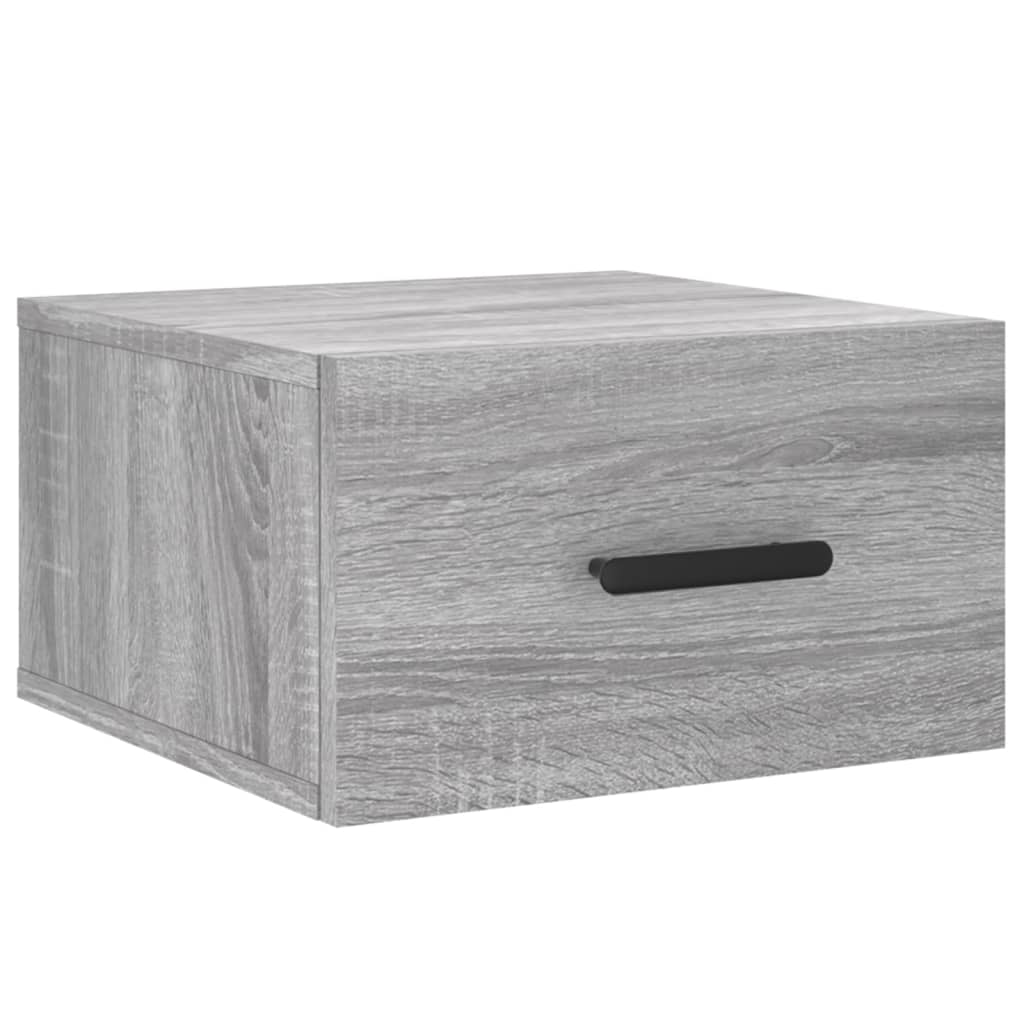 vidaXL Noptieră montată pe perete gri Sonoma 35x35x20 cm vidaXL Noptieră montată pe perete gri Sonoma 35x35x20 cm