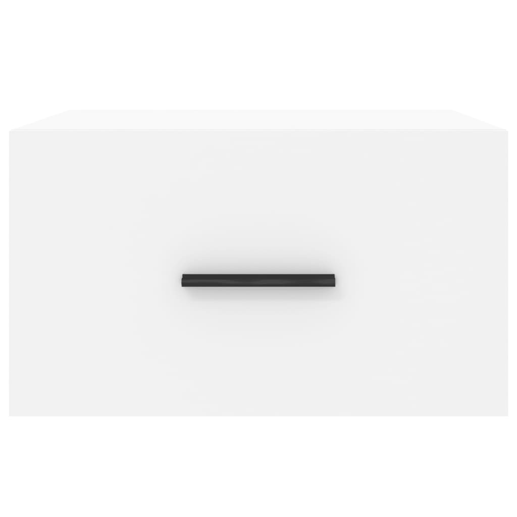 vidaXL Noptiere de perete, 2 buc., alb, 35x35x20 cm