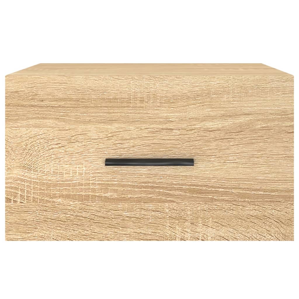 vidaXL Noptiere de perete, 2 buc., stejar sonoma, 35x35x20 cm