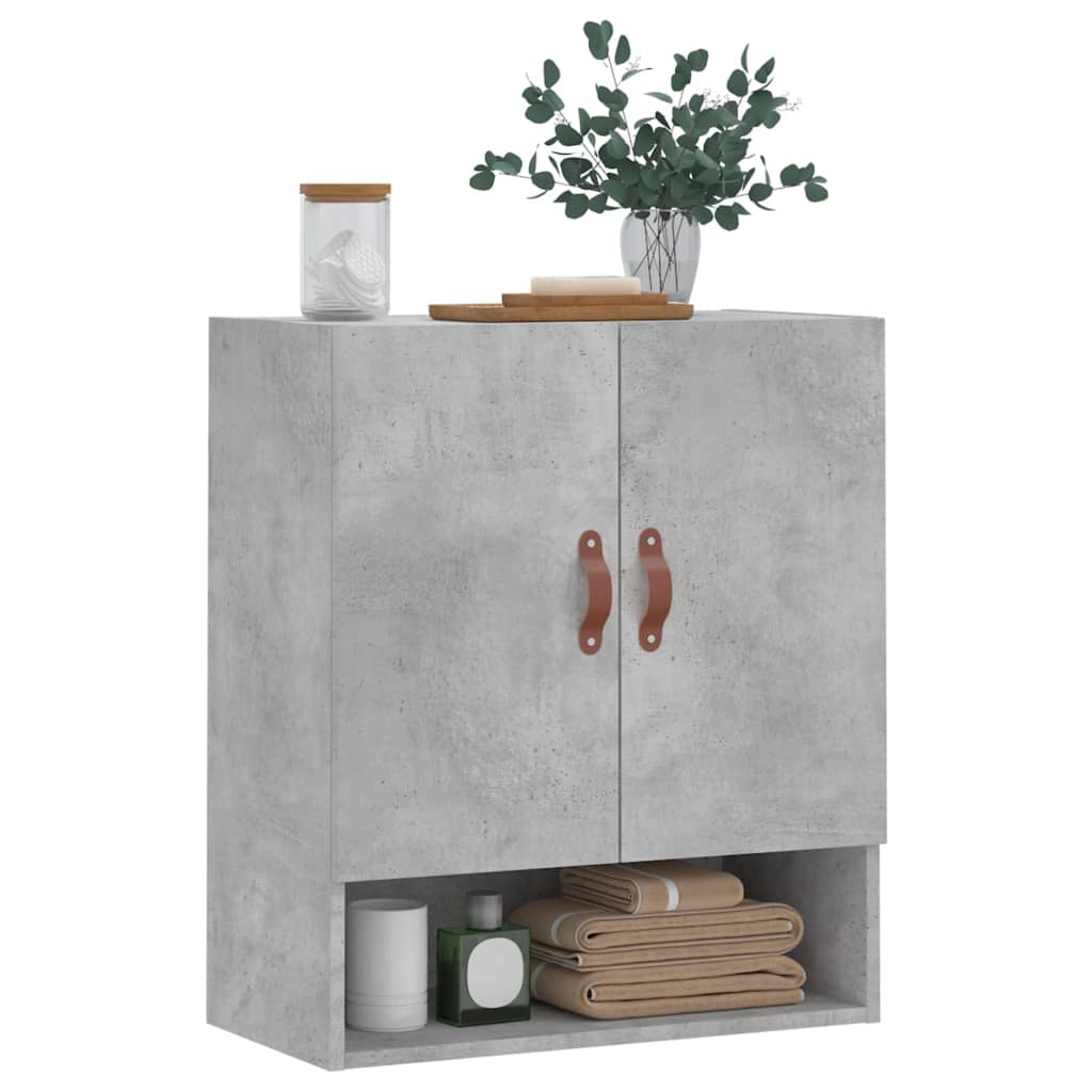 vidaXL Dulap de perete, gri beton, 60x31x70 cm, lemn compozit vidaXL Dulap de perete, gri beton, 60x31x70 cm, lemn compozit