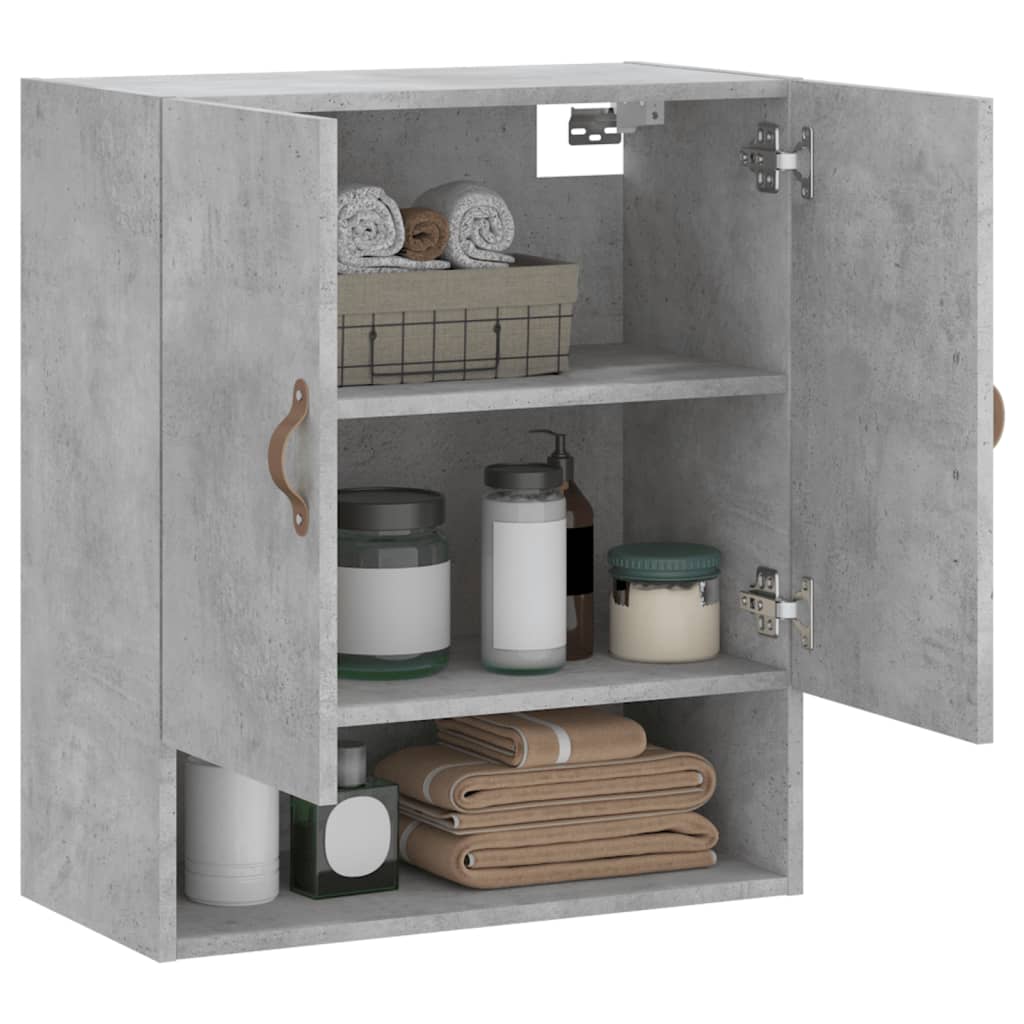 vidaXL Dulap de perete, gri beton, 60x31x70 cm, lemn compozit vidaXL Dulap de perete, gri beton, 60x31x70 cm, lemn compozit