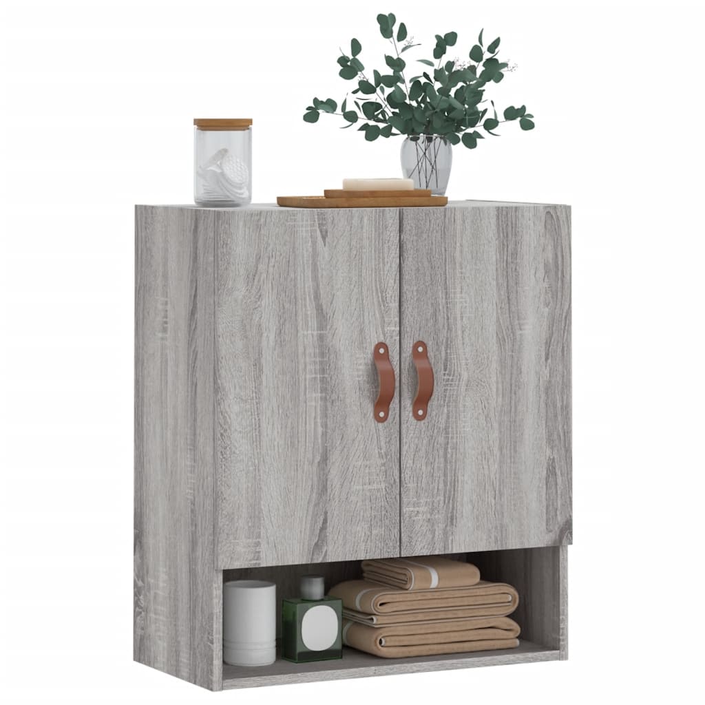 vidaXL Dulap de perete, gri sonoma, 60x31x70 cm, lemn compozit